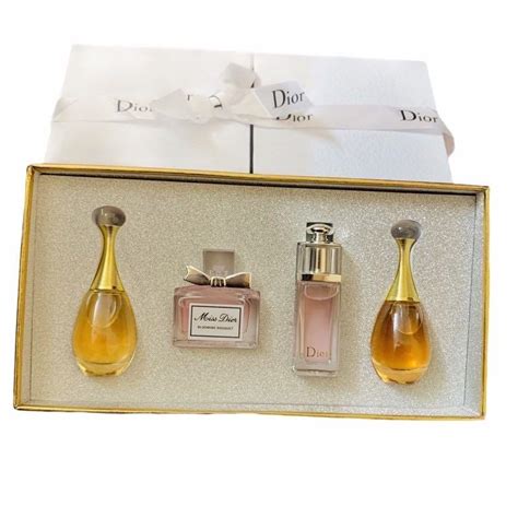 dior ladies gift set|christian Dior miniature perfume set.